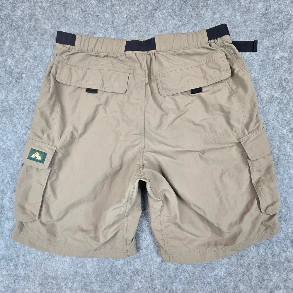 EMS Cargo Shorts Mens 36 Tan Regular Fit Nylon Hiking Utility Belted S18M0857